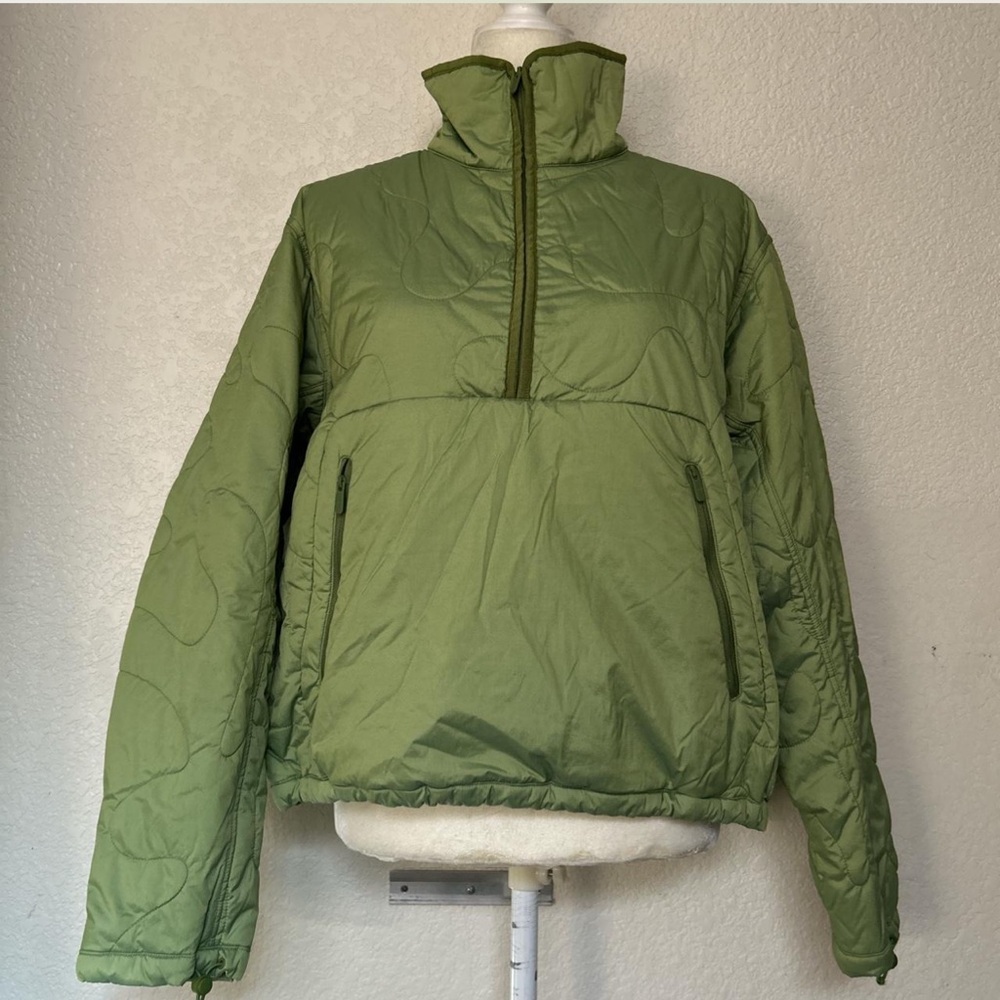 Green Lululemon Quarter Zip Puffer